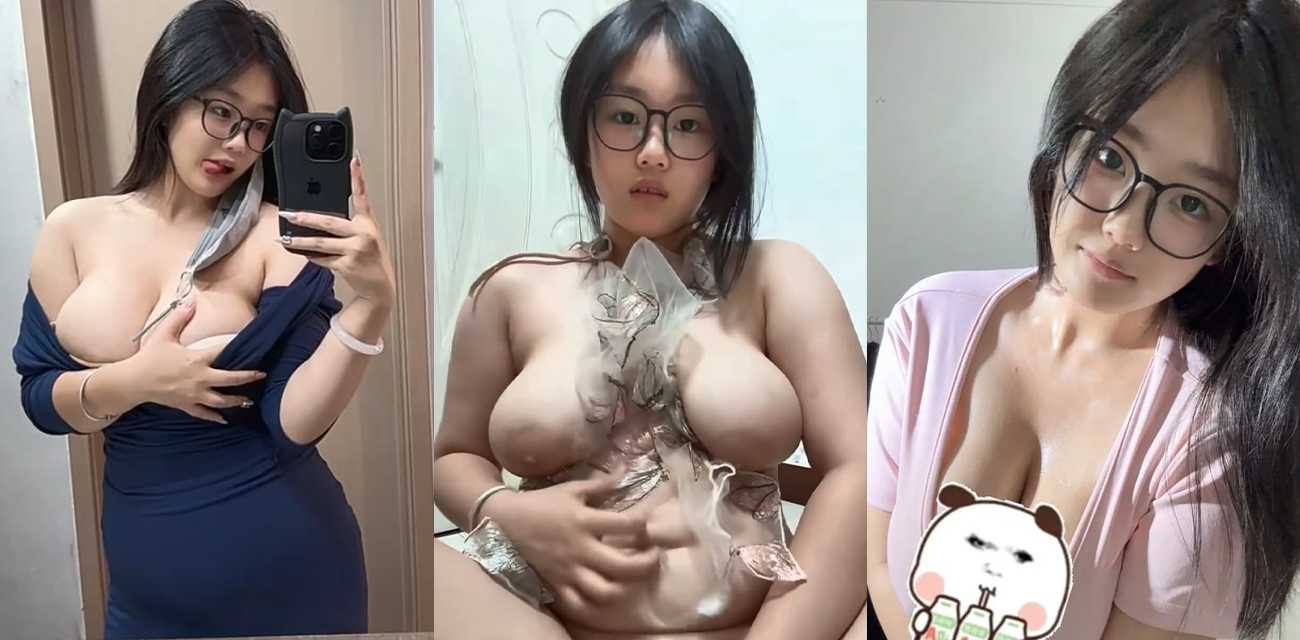 抖音网红【椰椰蛋卷】榜一大哥的专属福利流出，反差眼镜妹黑丝情趣自慰极品木瓜奶无比诱人